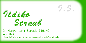 ildiko straub business card