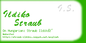 ildiko straub business card